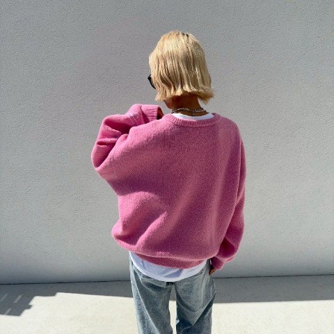 レディース　カラービッグニットプルオーバー（ANNA）