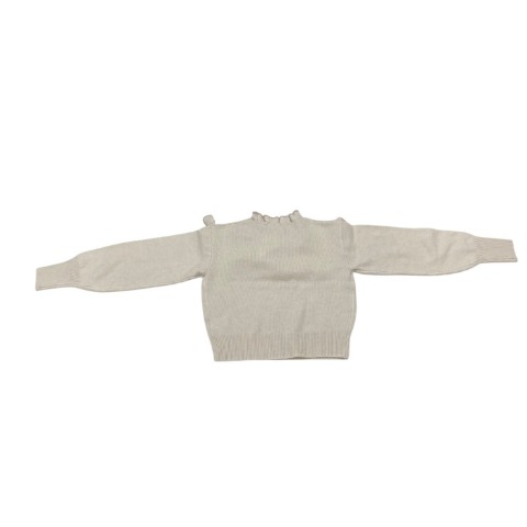 レディース　ダイヤ柄ケーブル編み サクランボニットプルオーバー(maki)