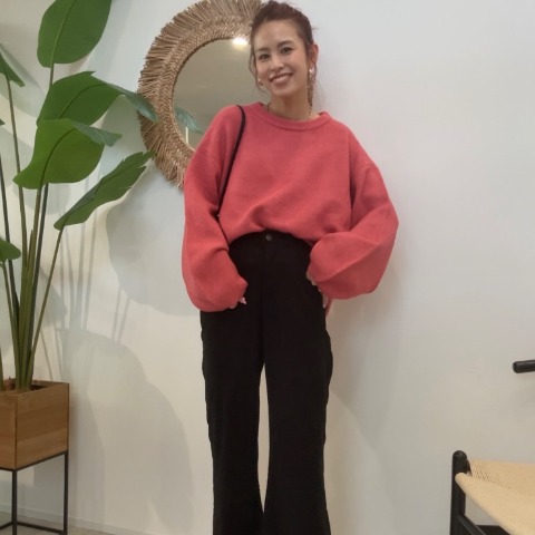 レディース　ボリューム袖プルオーバー（saori）