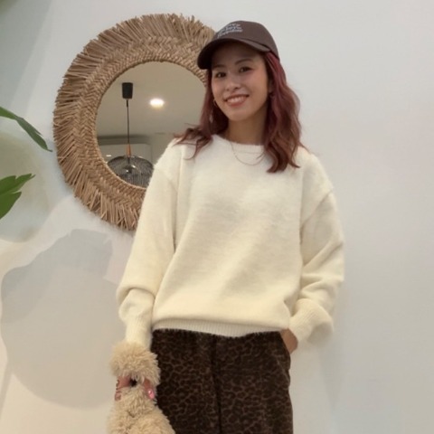 レディース　フェザーニットプルオーバー（saori）