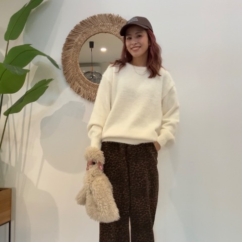 レディース　フェザーニットプルオーバー（saori）