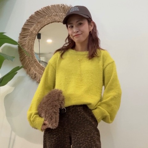 レディース　フェザーニットプルオーバー（saori）