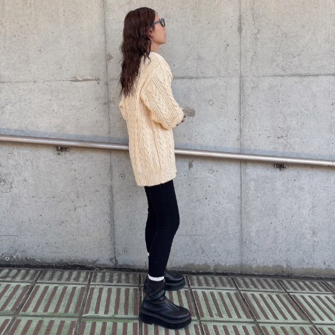 レディース　ケーブルニットプルオーバー（kaoru）