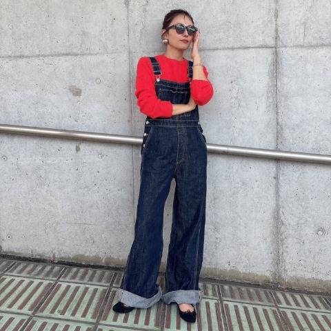 レディース　クロップド丈ニットプルオーバー（kaoru）