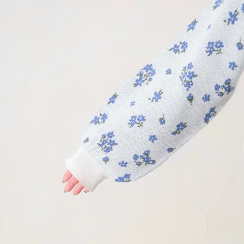 レディース　花柄ニットプルオーバー(yuki×Taiyou)