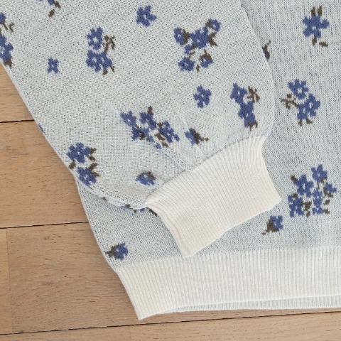 レディース　花柄ニットプルオーバー(yuki×Taiyou)