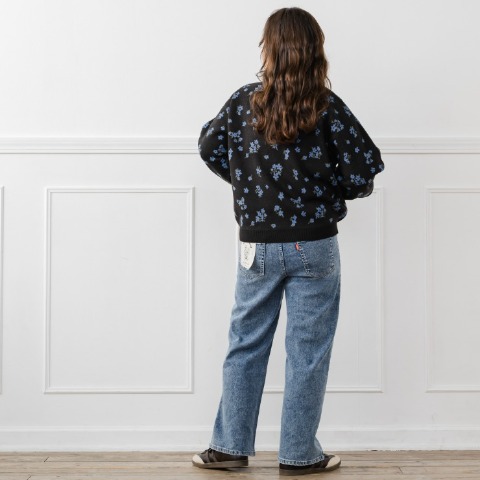 レディース　花柄ニットプルオーバー(yuki×Taiyou)