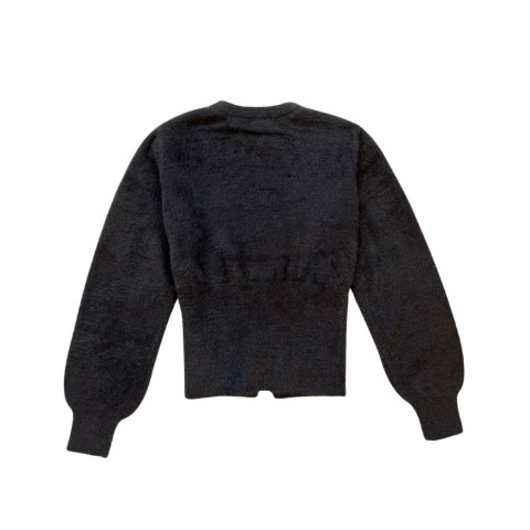 レディース　フェザーヤーン裾スリットニットプルオーバー（natsuki）