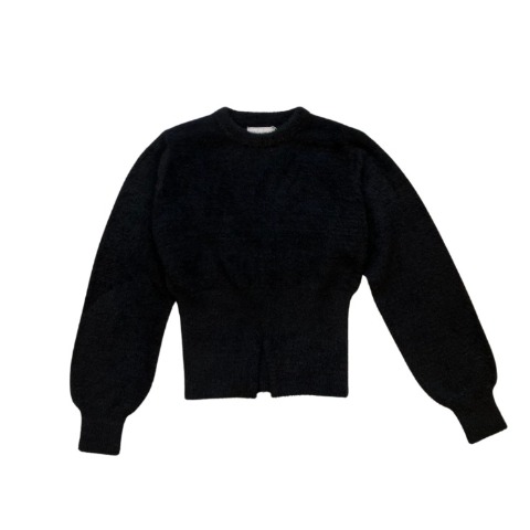 レディース　フェザーヤーン裾スリットニットプルオーバー（natsuki）