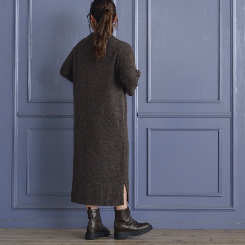 レディース　ベロアビスチェ付きニットワンピース(yuki×Taiyou)