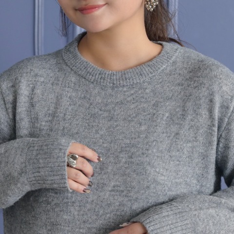 レディース　ベロアビスチェ付きニットワンピース(yuki×Taiyou)