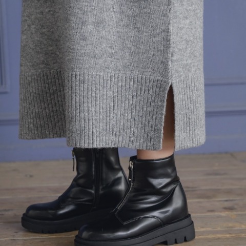 レディース　ベロアビスチェ付きニットワンピース(yuki×Taiyou)