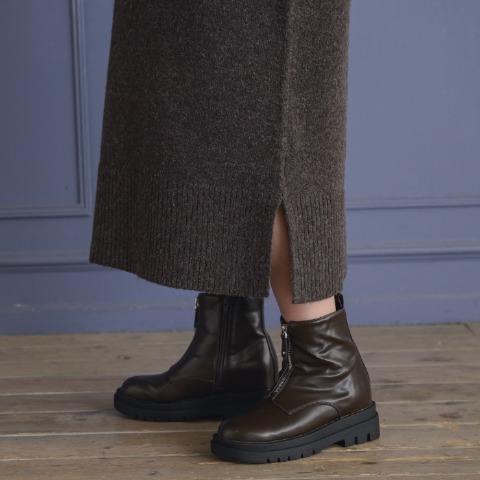 レディース　ベロアビスチェ付きニットワンピース(yuki×Taiyou)