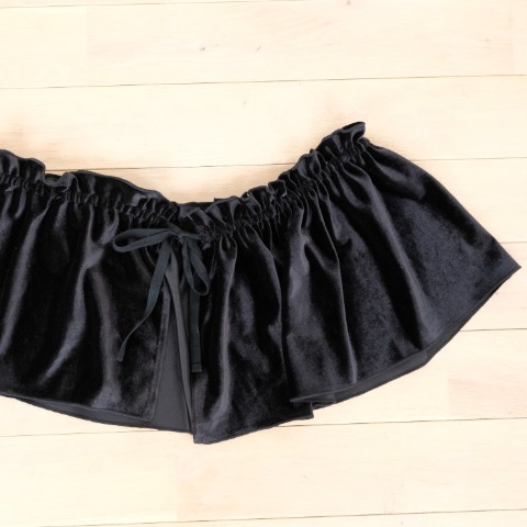 レディース　ベロアビスチェ付きニットワンピース(yuki×Taiyou)