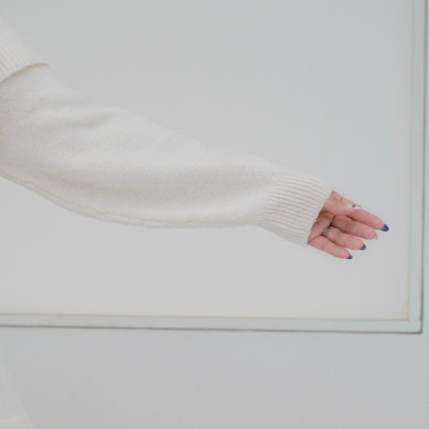 レディース　ケープ襟ニットプルオーバー(yuki×Taiyou)