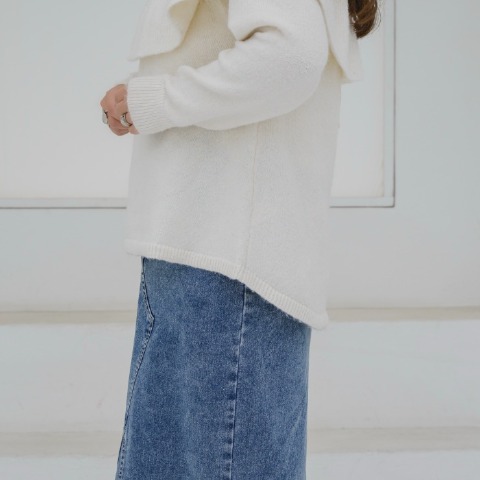 レディース　ケープ襟ニットプルオーバー(yuki×Taiyou)