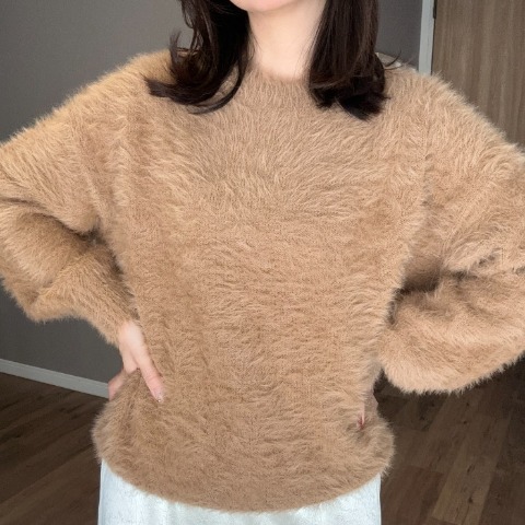 レディース　シャギーニットプルオーバー（ammy)