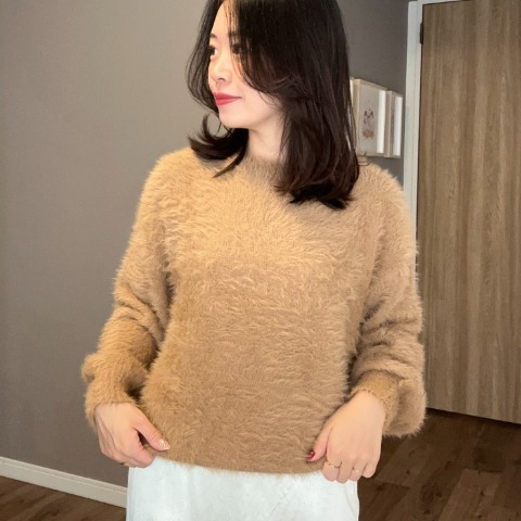 レディース　シャギーニットプルオーバー（ammy)