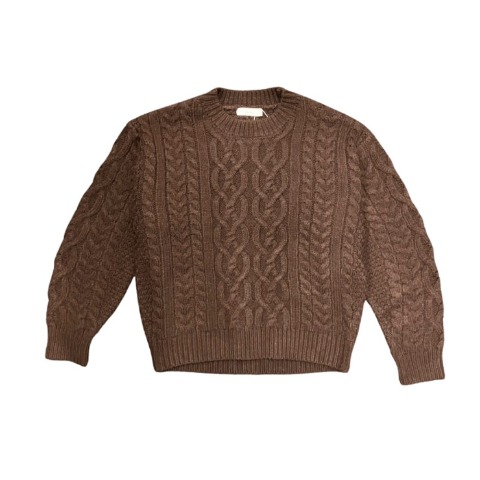 レディース　アラン柄ニットプルオーバー（natsuki）