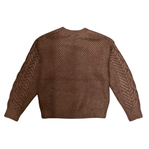 レディース　アラン柄ニットプルオーバー（natsuki）