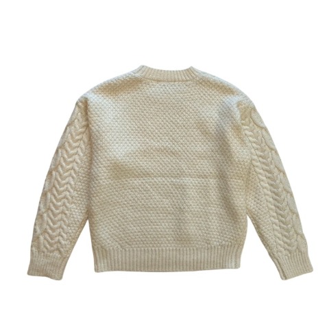 レディース　アラン柄ニットプルオーバー（natsuki）