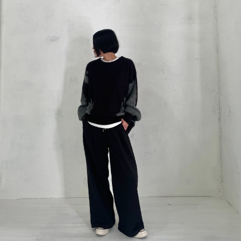 レディース　ニュアンス柄ニットプルオーバー（natsuki）