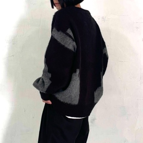 レディース　ニュアンス柄ニットプルオーバー（natsuki）