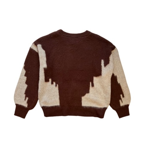 レディース　ニュアンス柄ニットプルオーバー（natsuki）