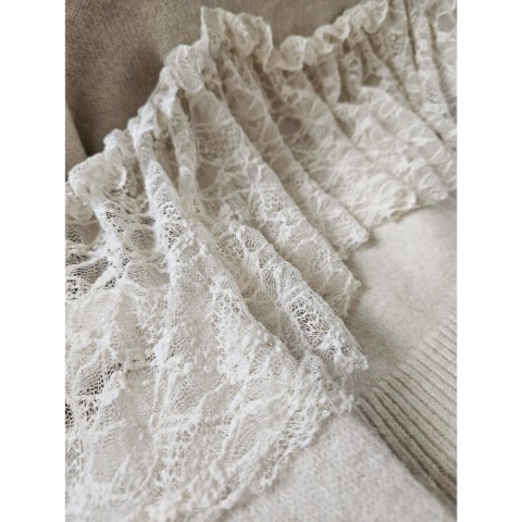 レディース　レースドッキングニットプルオーバー（yuu）