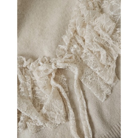 レディース　レースドッキングニットプルオーバー（yuu）