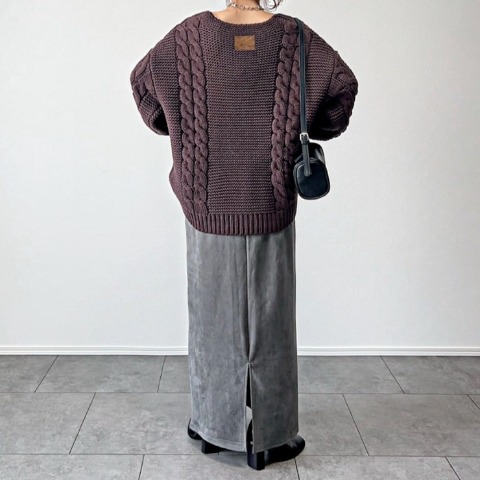 レディース　ハンドニットプルオーバー（yumi）