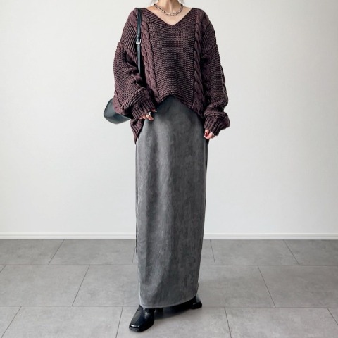 レディース　ハンドニットプルオーバー（yumi）