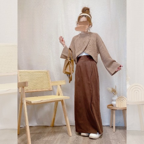 レディース　短丈ニットカーディガン（akane）