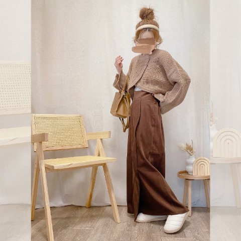 レディース　【低身長さん向け】短丈ニットカーディガン（akane）