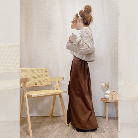 レディース　【低身長さん向け】短丈ニットカーディガン（akane）