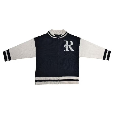 レディース　ノルディック柄ニットブルゾン（2PINK）