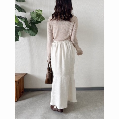 レディース　2WAYフリルニットカーディガン（TOMO）