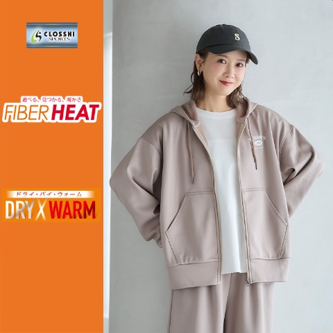 レディース　パーカ（田中里奈／FIBER HEAT ACTIVE）