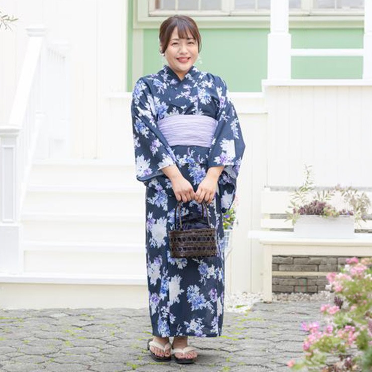 hina コラボ浴衣2024 レディース浴衣 2WAY しまむら LL〜3L レディース キャミワンピース浴衣（Hina） | しまむら | しまむらパーク