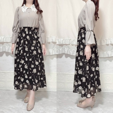 レディース　ティアードスカート（Coco）