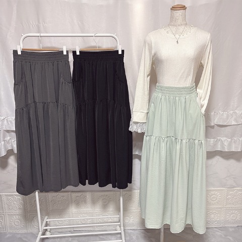 レディース　ティアードスカート（Coco）