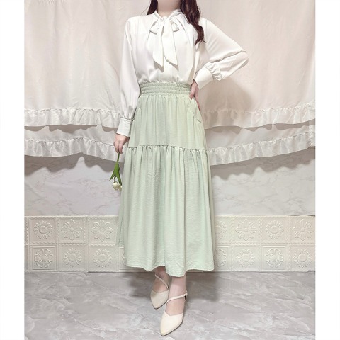 レディース　ティアードスカート（Coco）