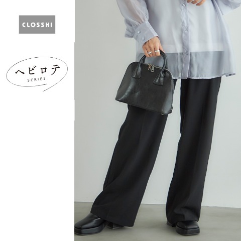 レディース　ストレートパンツ（ヘビロテ×田中里奈）