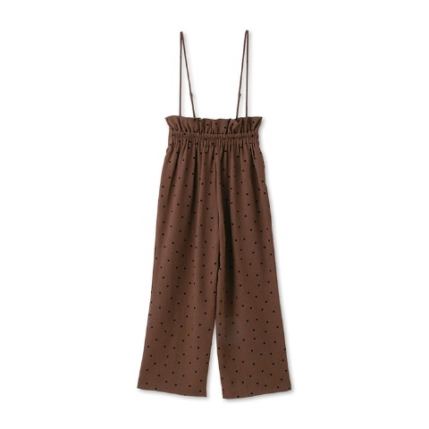 レディース　サスペンダー付きワイドパンツ（yumi）