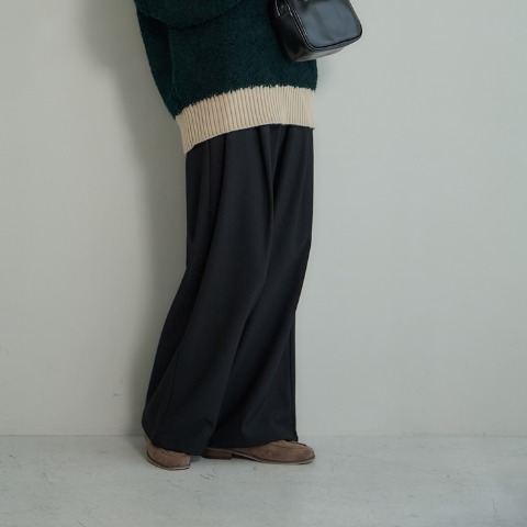 レディース　ワイドパンツ（田中里奈）