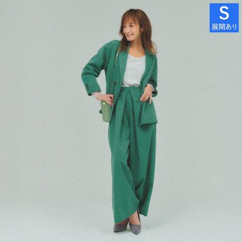 レディース　ワイドパンツ（西山茉希）