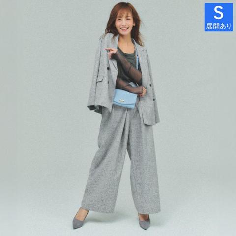 レディース　ワイドパンツ（西山茉希）