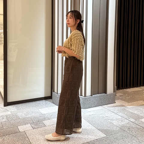 レディース　レースイージーパンツ（maki）