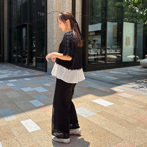 レディース　レースイージーパンツ（maki）