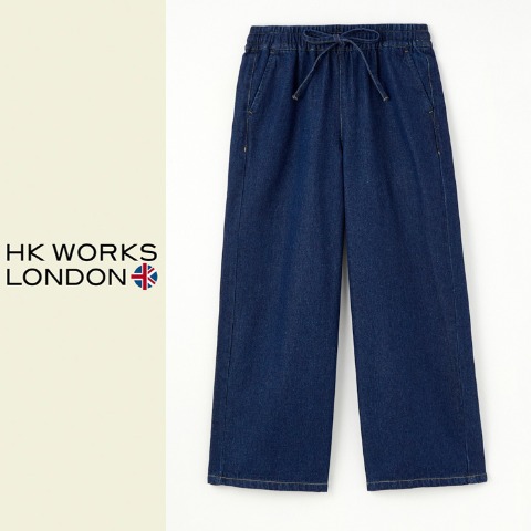 レディース　デニムイージーワイドパンツ（HK WORKS LONDON）